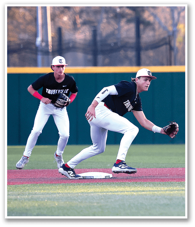 A baseball player slides into home plate while another player tries to catch the ball. AI generated content