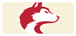 A red and white dog head logo. AI generated content