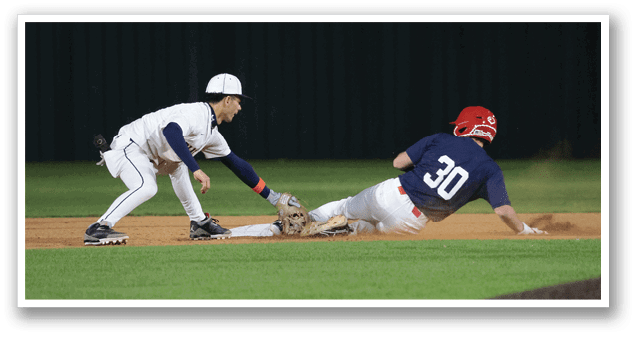A baseball player slides into home plate while the catcher tries to tag him out. AI generated content
