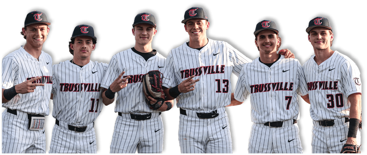 A group of baseball players in uniforms pose for a picture. AI generated content