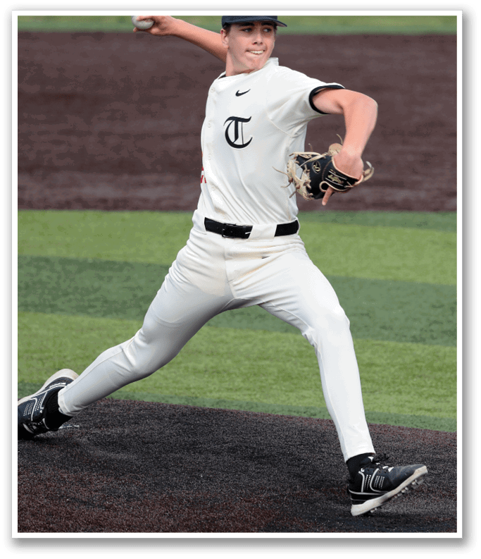 A baseball player in a white uniform is pitching a ball on a field. AI generated content