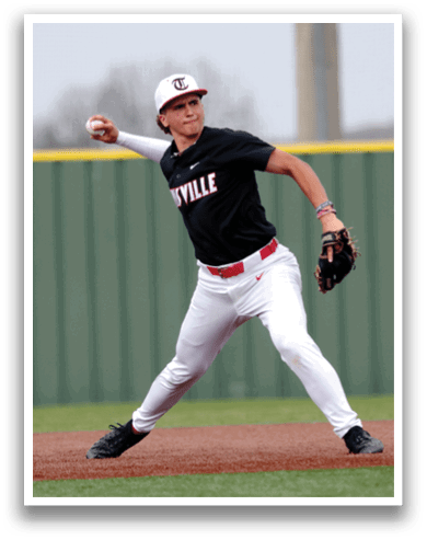 A baseball player in a black and red uniform is throwing a ball. AI generated content