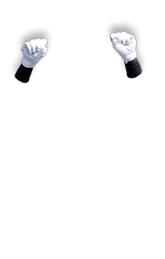 A person wearing a red helmet and white gloves is raising their arms in the air. AI generated content