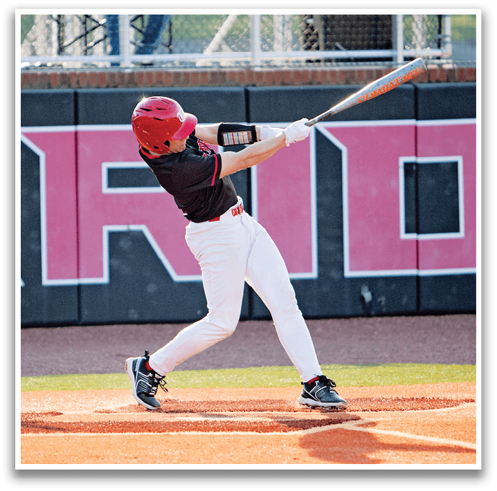 A baseball player is swinging a bat at a ball, with a catcher and an umpire behind him. AI generated content