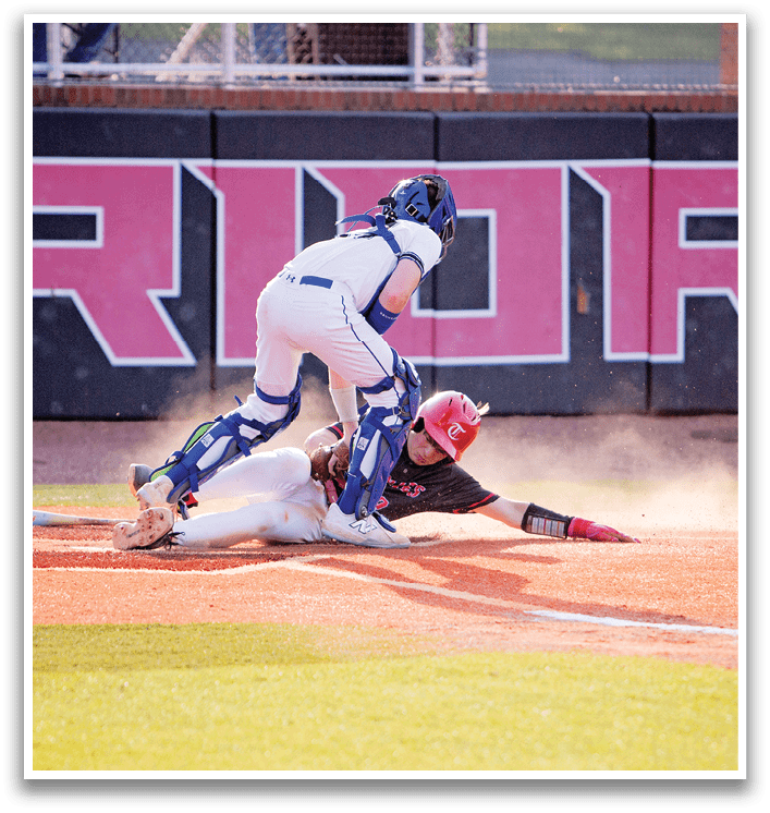 Two baseball players are sliding into a base, with one player attempting to beat the other. AI generated content