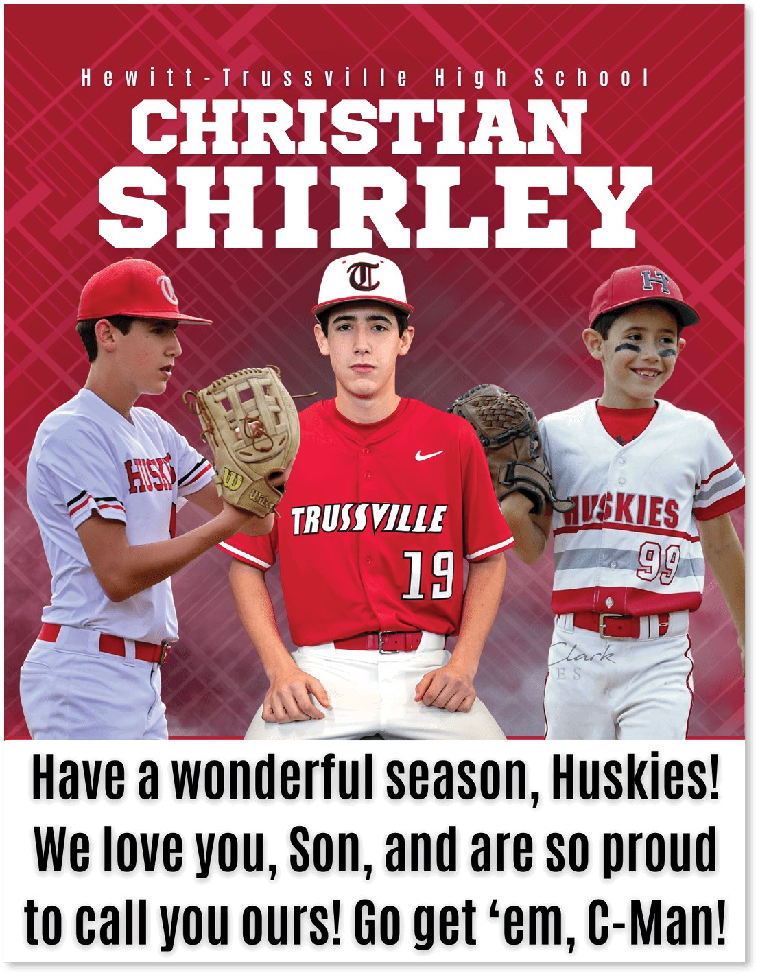 A baseball player wearing a red jersey with the number 19 on it. AI generated content