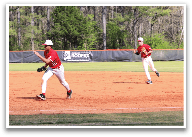 A baseball game is taking place with players on the field. A pitcher is throwing the ball to a batter, who is holding a baseball bat. There are other players in various positions on the field, some of them wearing baseball gloves. The scene is set in a park with trees in the background. AI generated content