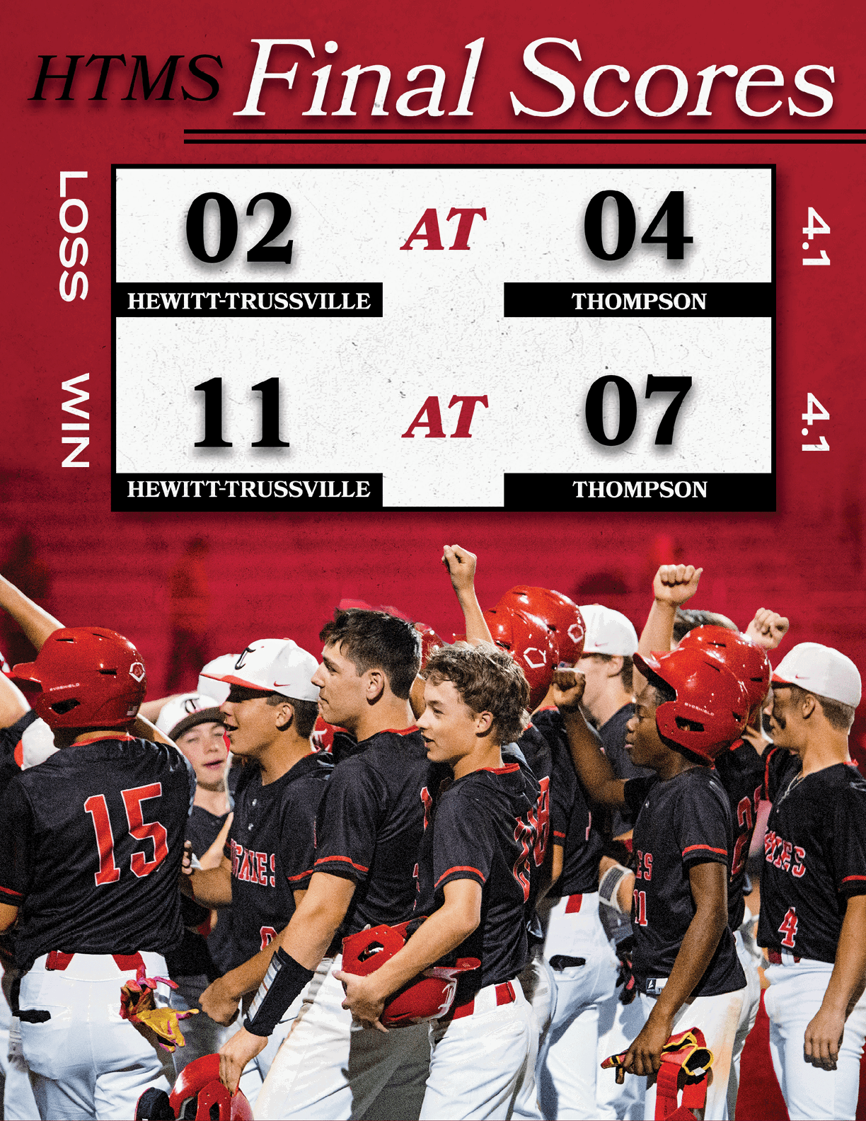A group of baseball players celebrating a win. AI generated content
