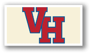 A red and blue logo for H. AI generated content