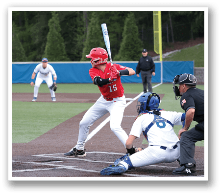 A baseball player is swinging a bat at a ball during a game. AI generated content