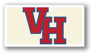 A red and blue logo for H. AI generated content