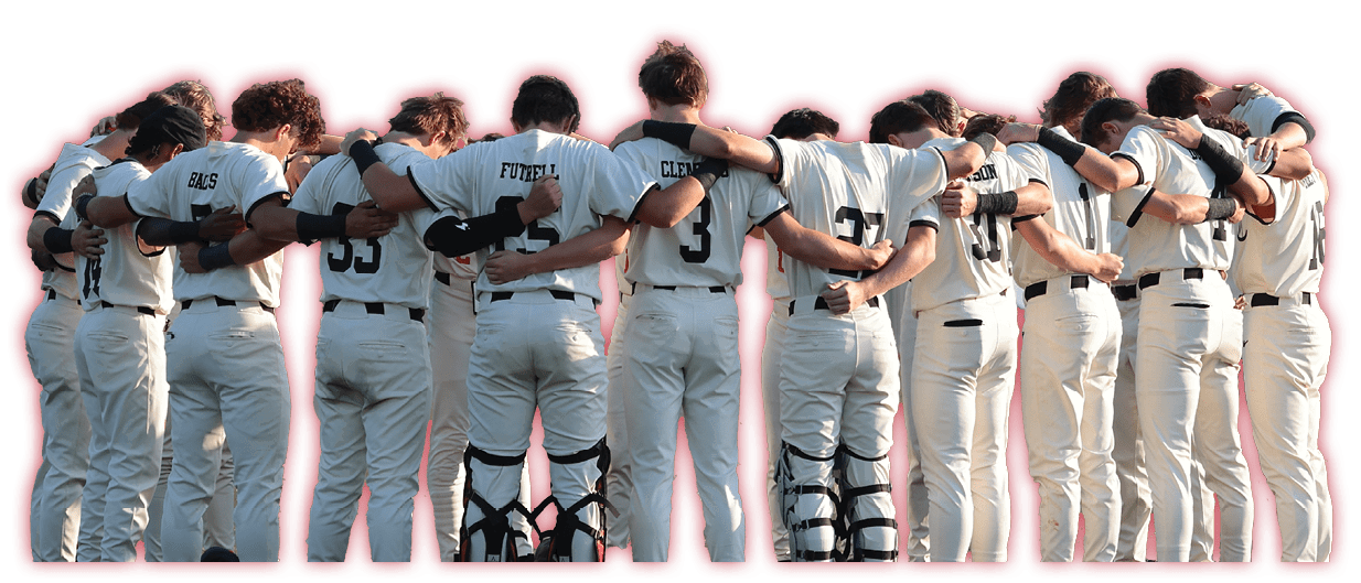 A group of baseball players huddled together on the field. AI generated content