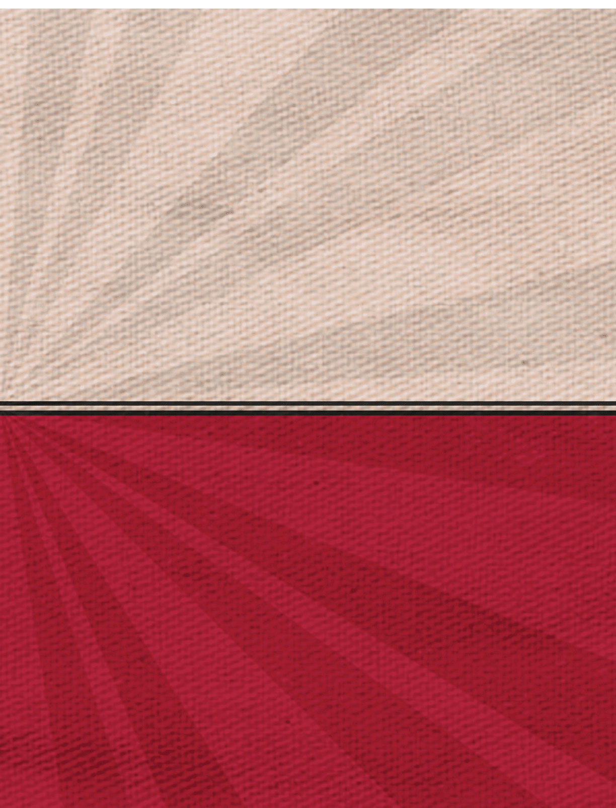 A red and white striped cloth with a sun design. AI generated content