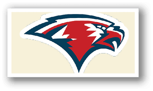 A blue and red logo of a bird with its mouth open. AI generated content
