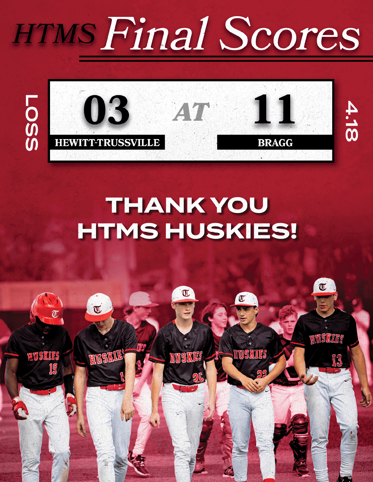 A group of men wearing black and red jerseys are standing on a field. AI generated content
