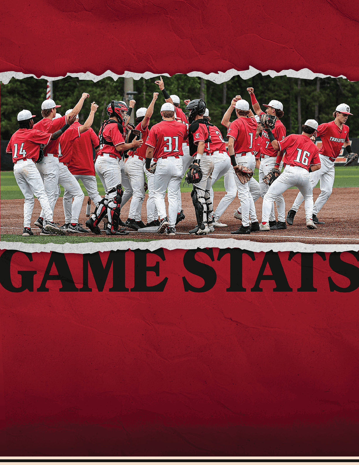 A group of baseball players celebrating a win. AI generated content