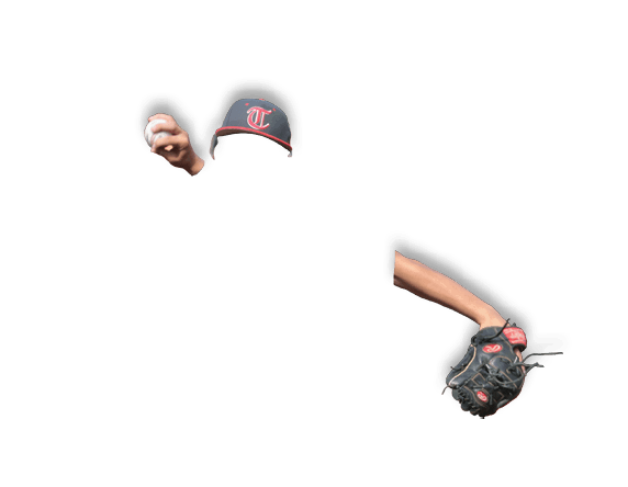 A baseball player in a grey shirt and black hat is throwing a ball. AI generated content