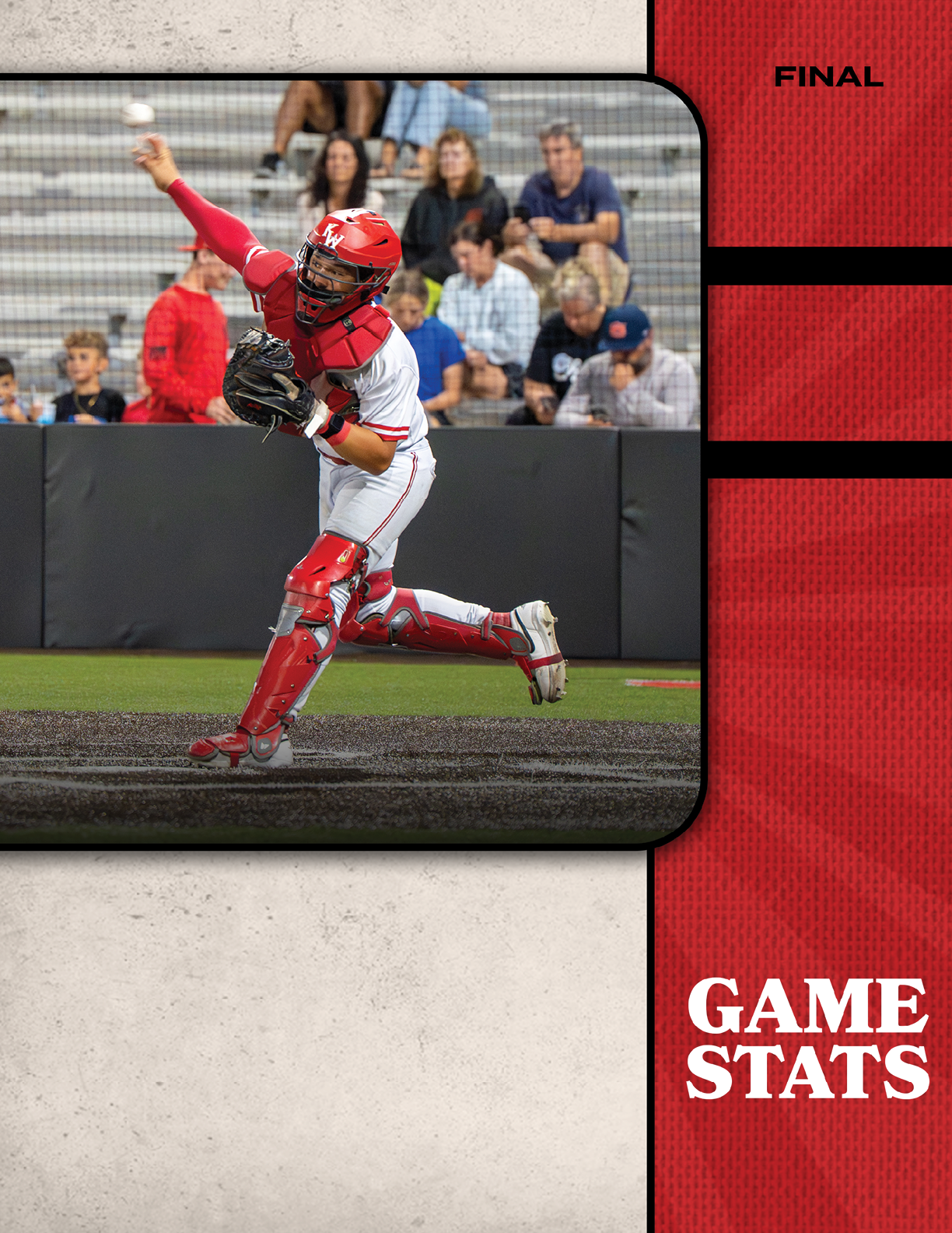 A baseball player in a red and white uniform is throwing a ball. Description generated by AI