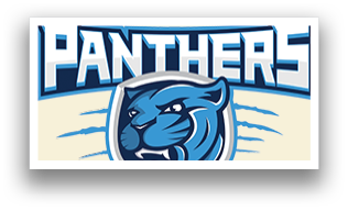 A blue and white logo for the Somerset Panthers. Description generated by AI