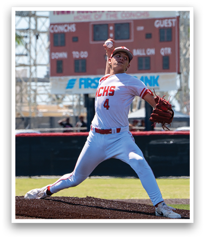 A baseball player in a white uniform is throwing a ball. Description generated by AI