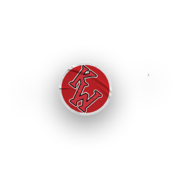 A collection of logos and symbols, including a KW logo, a red and white baseball glove, a red and white baseball, and a red and white baseball bat. AI generated content