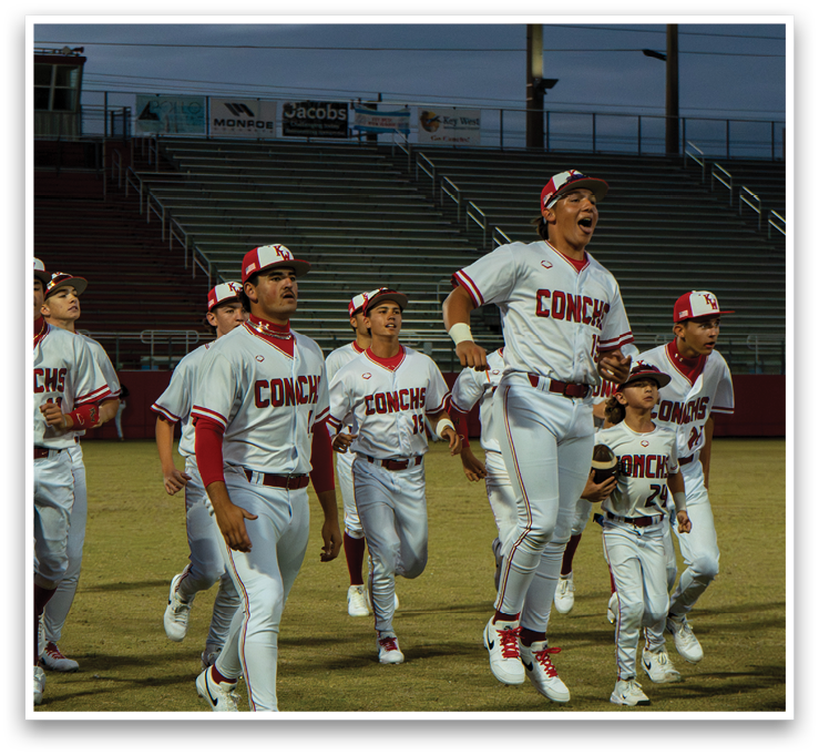 A group of baseball players are running on the field. AI generated content