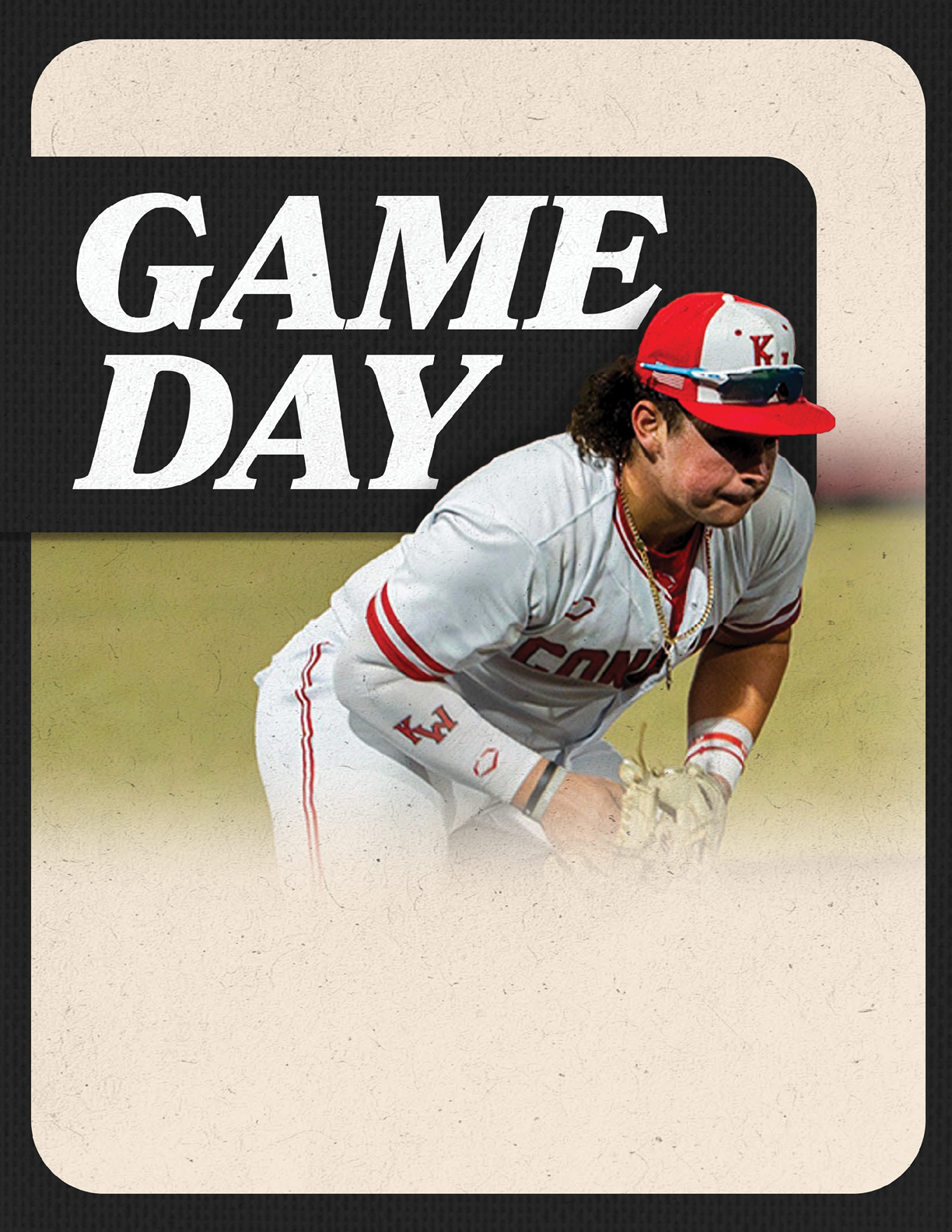 A baseball player in a white uniform is holding a baseball glove, ready to catch the ball. AI generated content