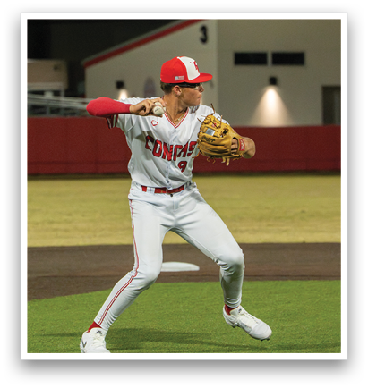 A baseball player in a white uniform is holding a baseball glove and preparing to throw the ball. AI generated content