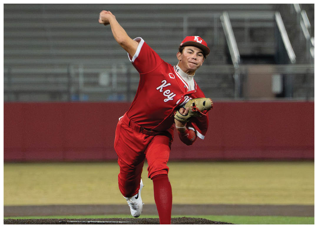 A baseball player in a red uniform is throwing a ball. AI generated content