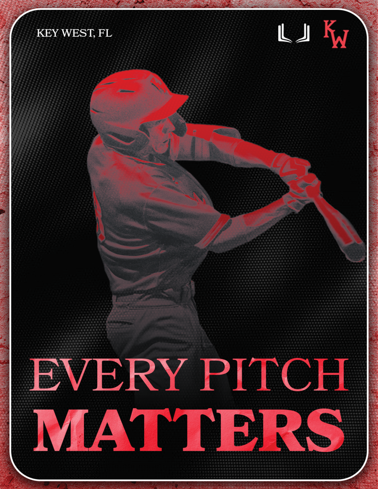 A baseball player in a red shirt and white pants is swinging a bat. AI generated content