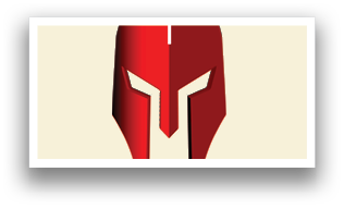 A red and black helmet with a cross on it. AI generated content