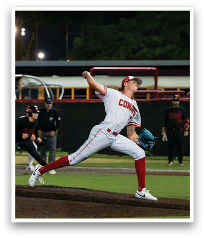 A baseball player in a white uniform is pitching a ball on a field. AI generated content
