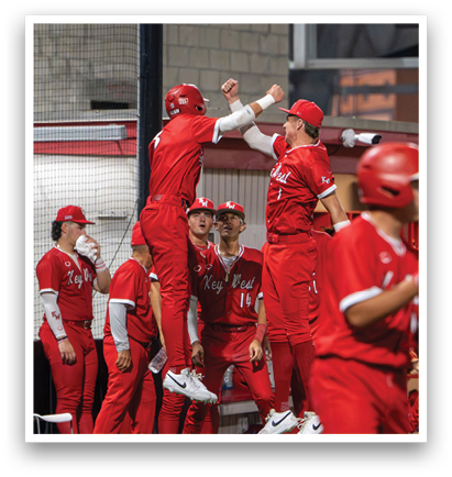 Baseball players celebrating a win. AI generated content