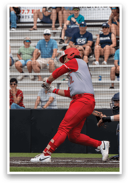 A baseball player is swinging a bat, while a catcher and umpire watch. AI generated content