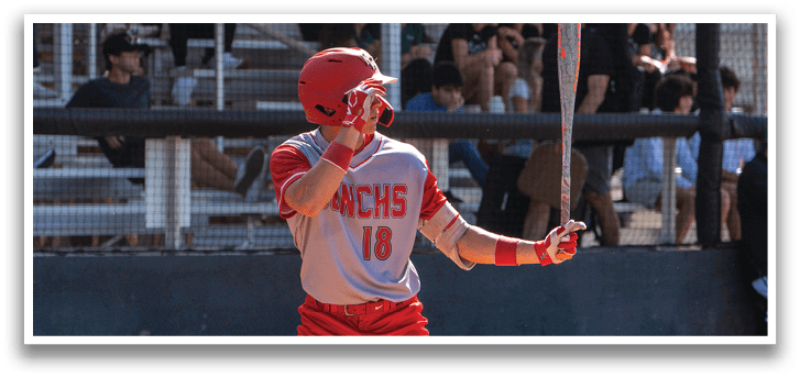 A baseball player in a red uniform is holding a bat and getting ready to hit the ball. AI generated content