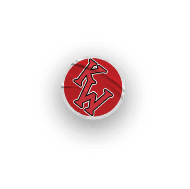 A collection of logos and symbols, including a KW logo, a red and white baseball glove, a red and white baseball, and a red and white baseball bat. AI generated content