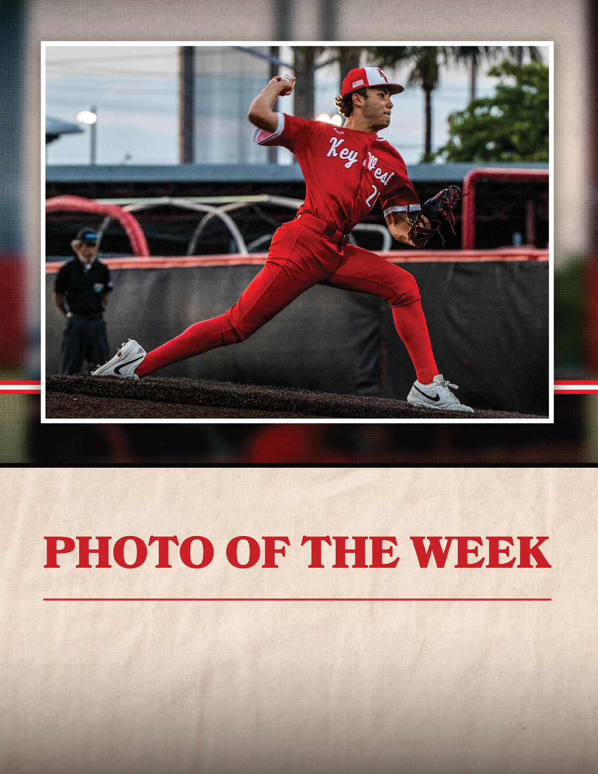 A baseball player in a red jersey is pitching a ball. AI generated content