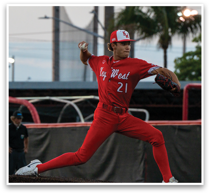 A baseball player in a red uniform is throwing a ball. AI generated content