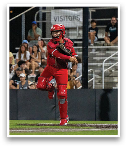 A baseball player in a red uniform is throwing a ball. AI generated content