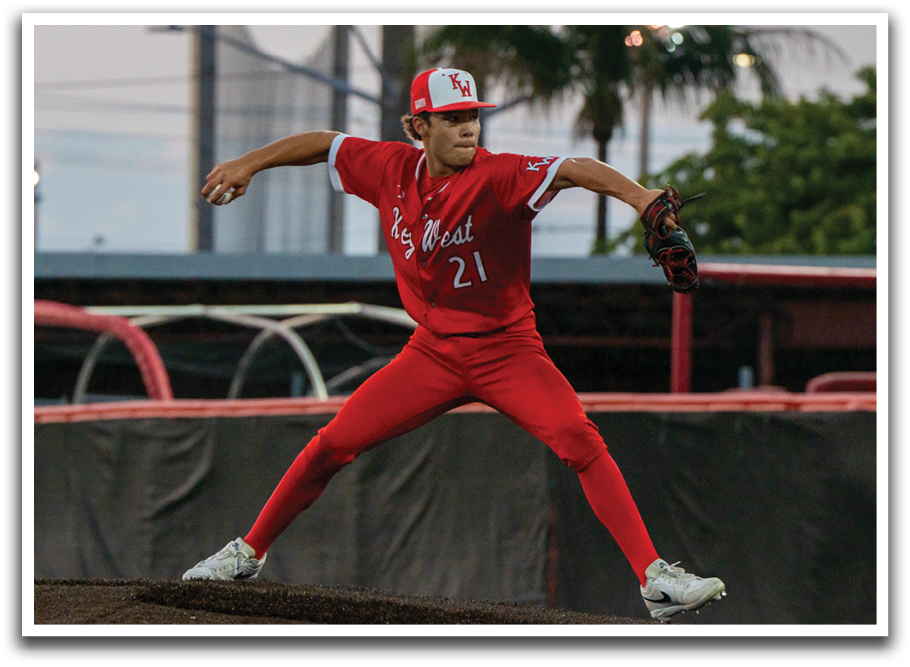 A baseball player in a red uniform is pitching a ball. AI generated content
