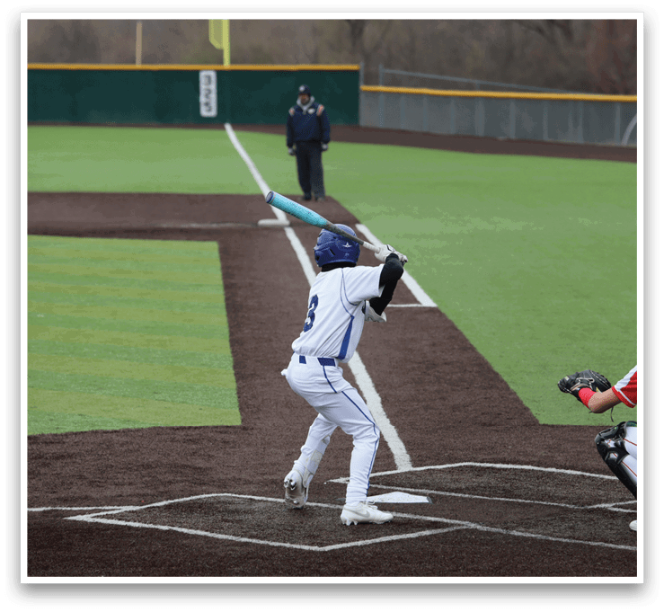 A baseball player is swinging a bat on a field, with a catcher and an umpire behind him. AI generated content