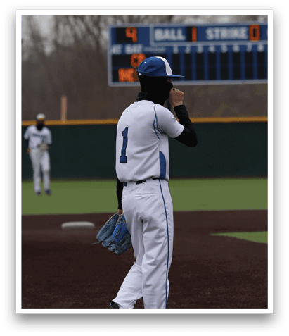 A baseball player is running to first base while another player is standing in the outfield. AI generated content