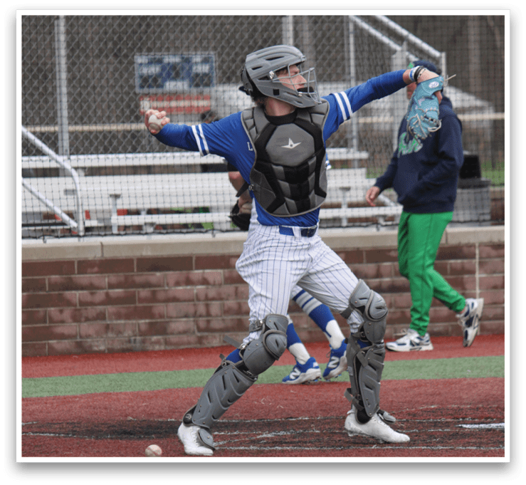 A baseball player in a blue uniform is running to first base. AI generated content
