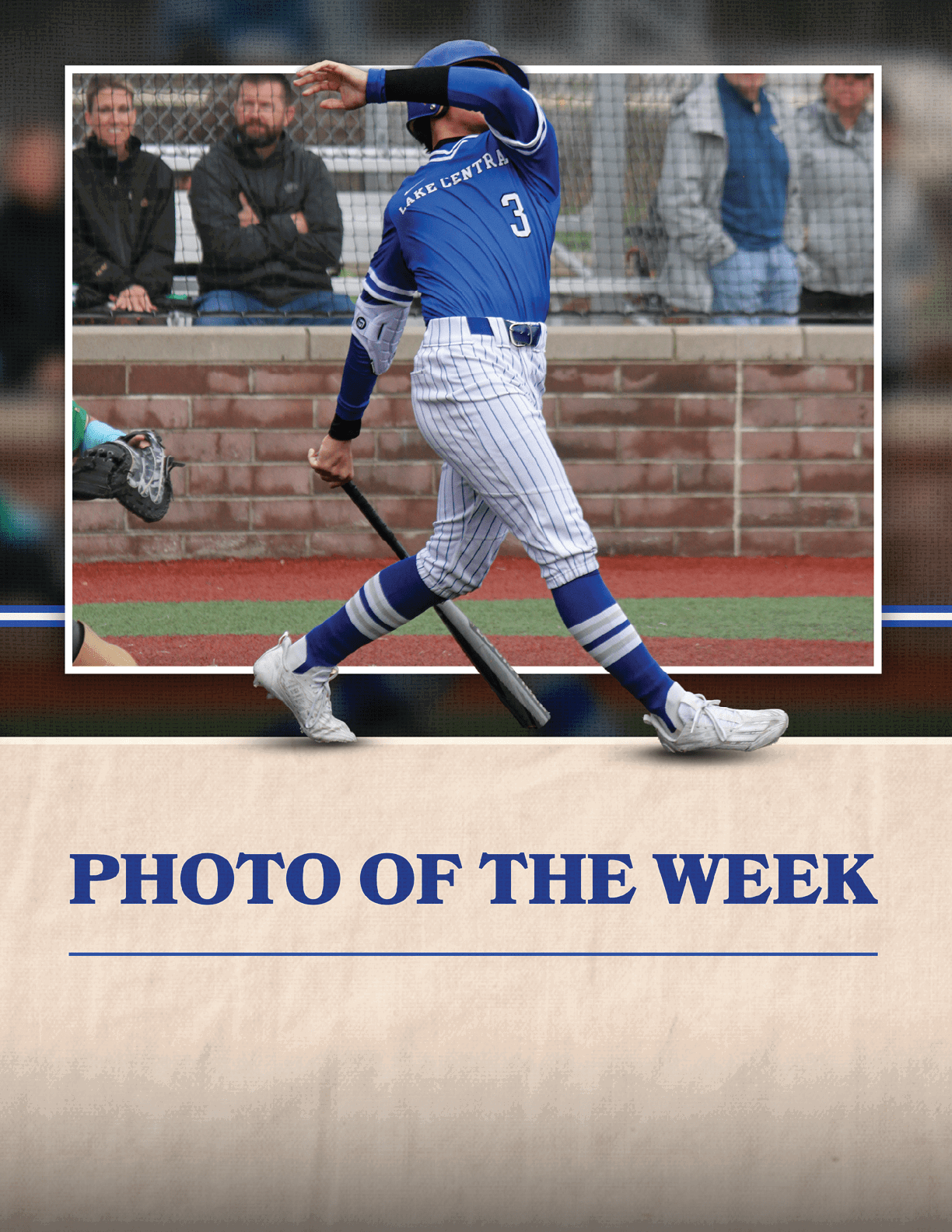 A baseball player in a blue uniform is swinging a bat on a field. AI generated content