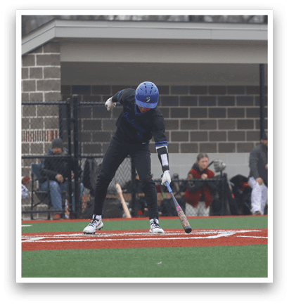 A baseball player is holding a bat and getting ready to hit a ball. AI generated content