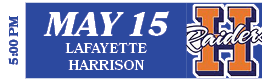 5:00 PM,MAy 15 lafayette harriso