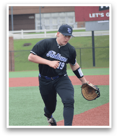 A baseball player is running towards a base while another player is holding a baseball bat. AI generated content