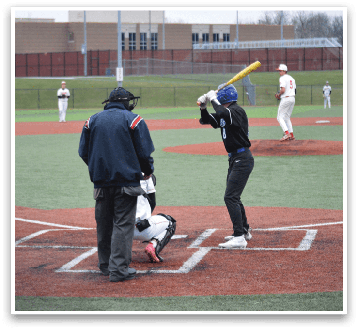 A baseball player is swinging a bat at a ball, while an umpire and catcher watch closely. AI generated content