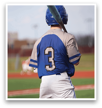 A baseball player with the number 3 on his jersey is holding a bat, ready to play. AI generated content