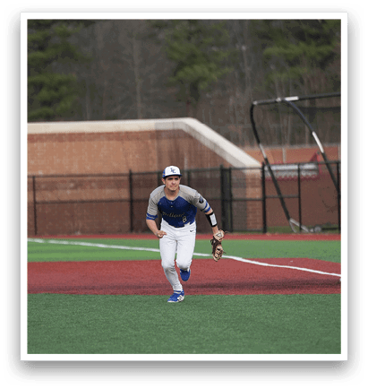 A baseball player is running towards home base. AI generated content